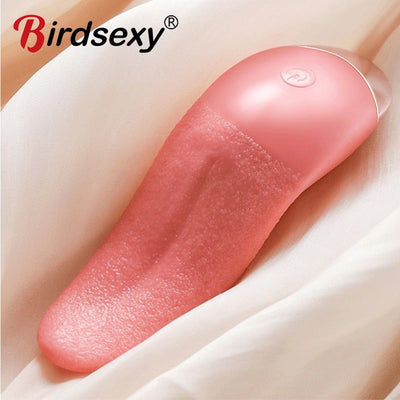 Tongue Licking Vibrator For Women G spot Clitoral Stimulator Mini Clit Sex Toys for Women Rechargeable Nipple Female Masturbator
