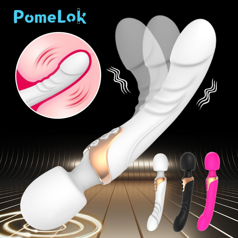 Powerful AV Vibrator Dildos Magic Wand for Women 10 Modes Clitoris Stimulator G Spot Vagina Massager Adult Sex Toys for Woman
